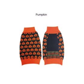 Halloween Pet Costume Teddy Warm Leisure Sweater (Option: Orange Small Pumpkin-L)