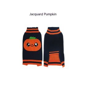 Halloween Pet Costume Teddy Warm Leisure Sweater (Option: Black Jacquard-M)