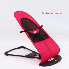 New Portable Dog Rocking Chair (Option: Double Mesh Rose Red-Boxed)