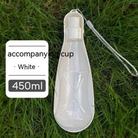 Pet Cups Outdoor Portable Folding (Option: White 450ml)