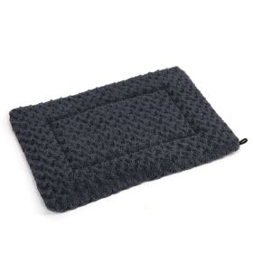 Pet Pad Dual-use Dog Mattress Four Seasons Easy To Clean Oxford Cloth Mat Dog Cage Mat (Option: Dark Gray-S)