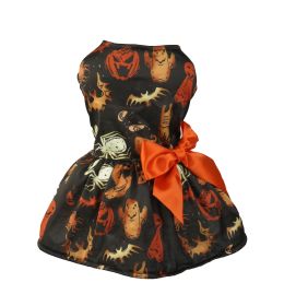 Pet Dog Clothes Halloween Atmosphere Skirt (Option: Black-M)