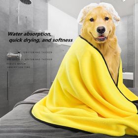 Dog Towels For Drying Dogs Drying Towel Dog Bath Towel, Quick-drying Pet Dog And Cat Towels Soft Fiber Towels Robe Super Absorbent Quick Drying Soft M (size: 30*60CM)