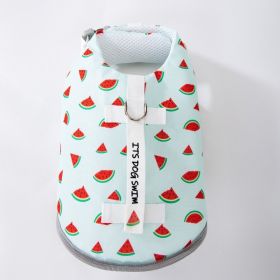 Special Traction Pet Fruit Printed Clothes (Option: Green Watermelon-L)