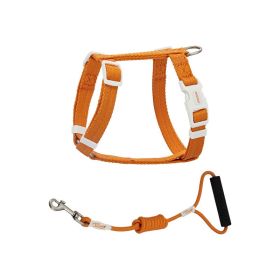 Pet Anti Breakaway Traction Rope (Option: Red Tea Orange-S)