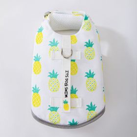 Special Traction Pet Fruit Printed Clothes (Option: White Pineapple-XS)