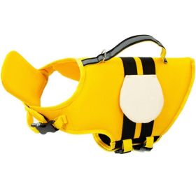 Animal-shaped Bee Dog Life Jacket Medium (Option: Yellow Bees-M)