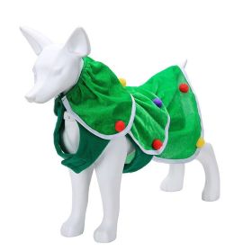 Dog Clothes Warm Creative Holiday Clothing (Option: Christmas Tree Clothing-M)