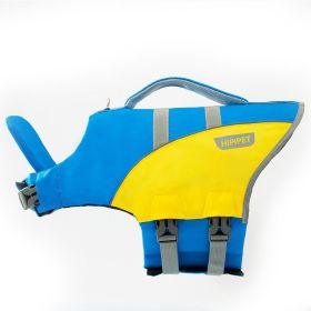 Animal-shaped Bee Dog Life Jacket Medium (Option: Blue And Yellow Stitching-XL)